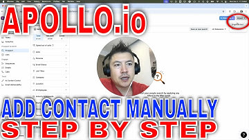 ✅ Hoe u handmatig één contactpersoon toevoegt aan Apollo io 🔴