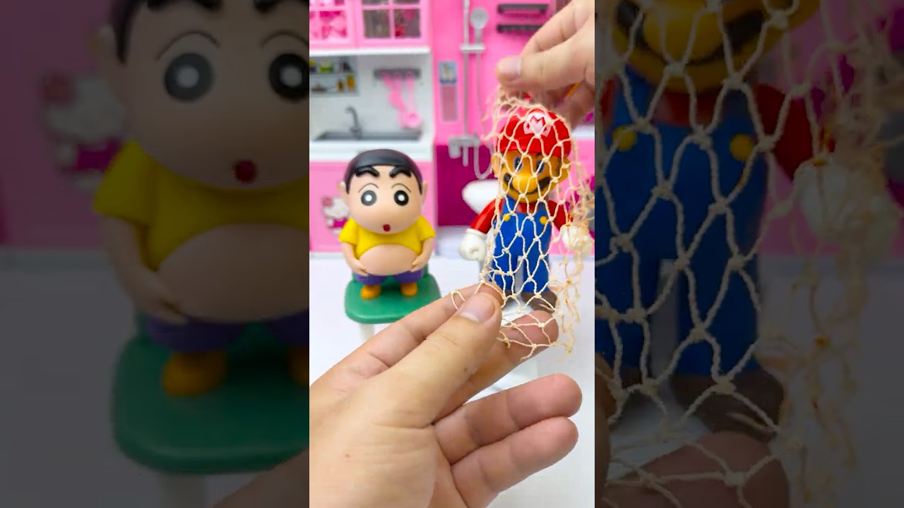Shin Chan and friends Toy Fun ASMR#shorts #funny #toys #asmr #satisfying