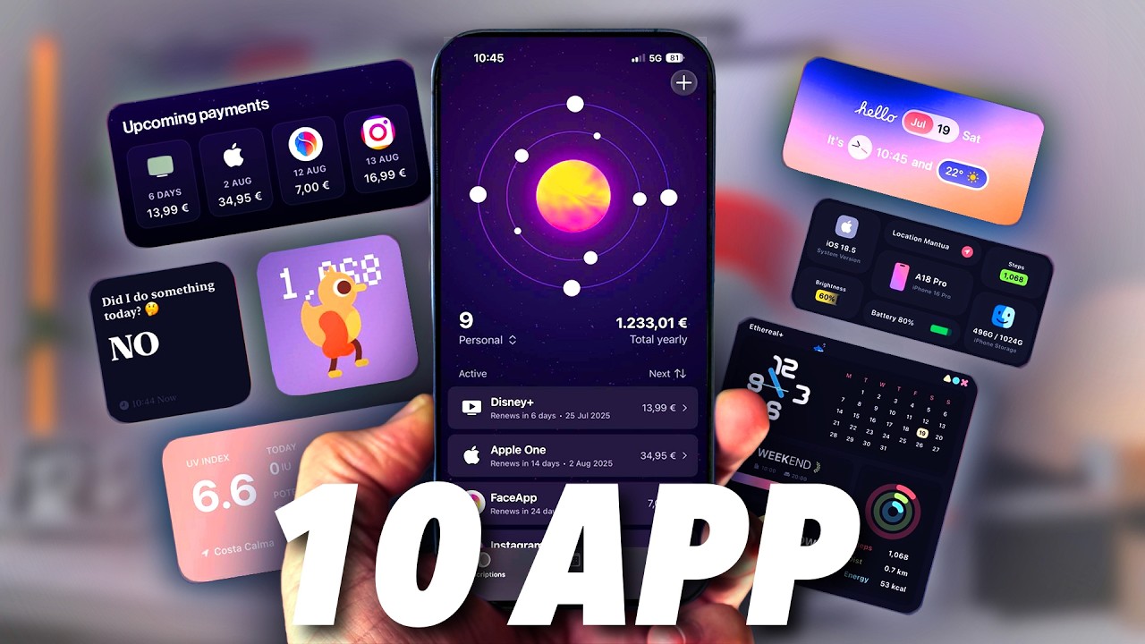 10 APP per iPhone CHE DEVI AVERE + 1 bonus - YouTube