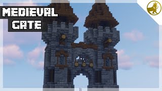 Minecraft | How to Build Medieval Gate | Tutorial Medieval Castle #01