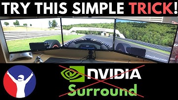 iRacing Triple Monitor Setup Without nVidia Surround | SIMPLE TRICK!