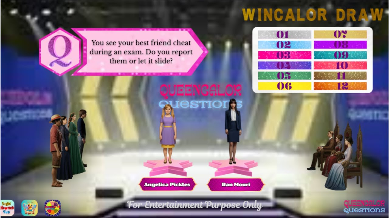 👑 Wincalor Draw Round 2 Who Wins? | Women’s Bracket | Queencalor Questions | Gameshow | A. I. | Game