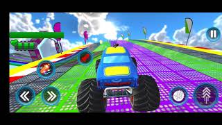 3D Monster Truck ramp stunts game android gameplay screenshot 4