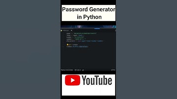 Password Ganerator in python in 40 seconds #shorts #python #coding #theroygalaxy