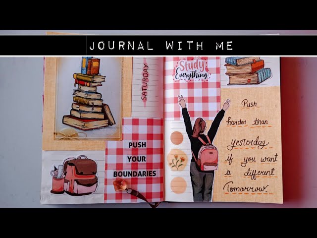 study journal with me 📕| #journal #scrapbooking #shorts class=