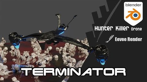 Terminator HK Drone | Blender Eevee Render