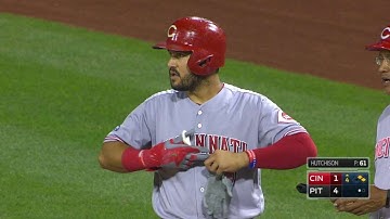 CIN@PIT: Suarez delivers an RBI single to center