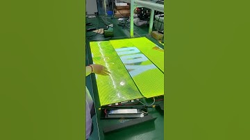 This flexible transparent screen can be used on glass.#ledscreen #leddisplay #ledwall  #uhled
