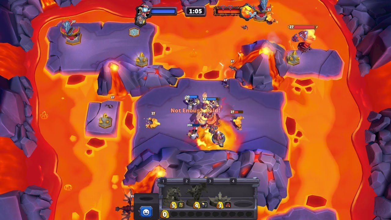 Solo Baron Geddon with Ragnaros - No Towers No Shaman No FD - Warcraft Rumble