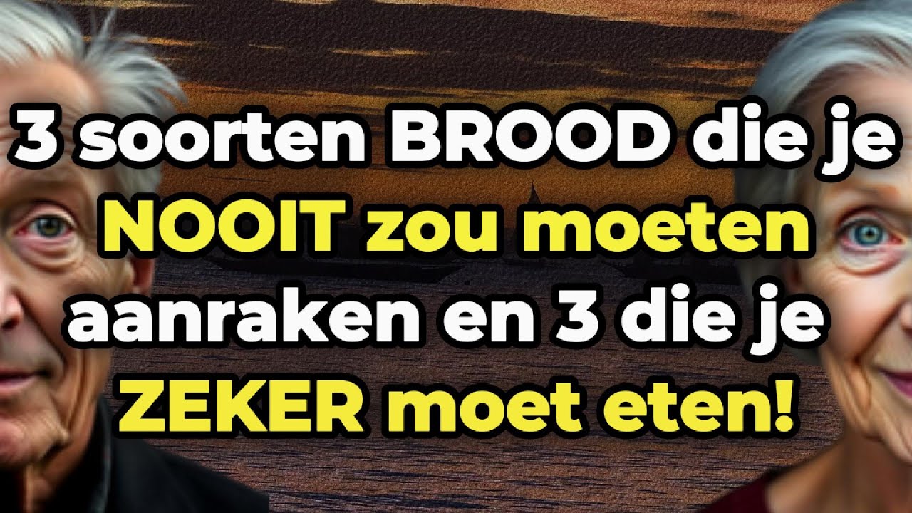 ‼️ Senioren, 3 slechtste broodsoorten die u NOOIT zou moeten eten en 3 die u DAGELIJKS moet eten
