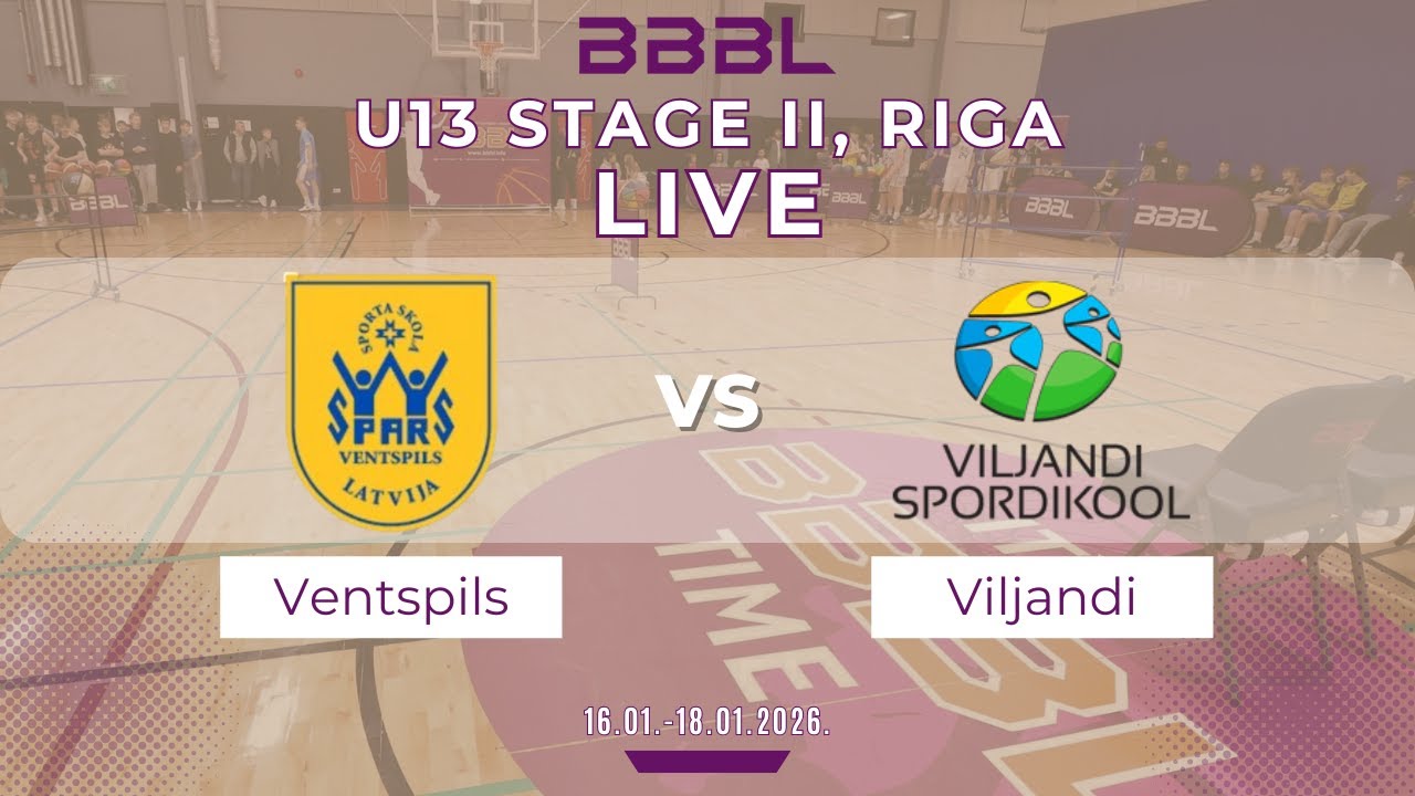 Ventspils 2013 vs Viljandi SK 2013 | BBBL U13 | Stage II