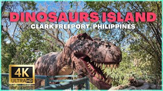 STEP INTO JURASSIC WORLD: Dinosaur Island Walking Tour Clark Freeport Pampanga, Philippines 4K 🇵🇭