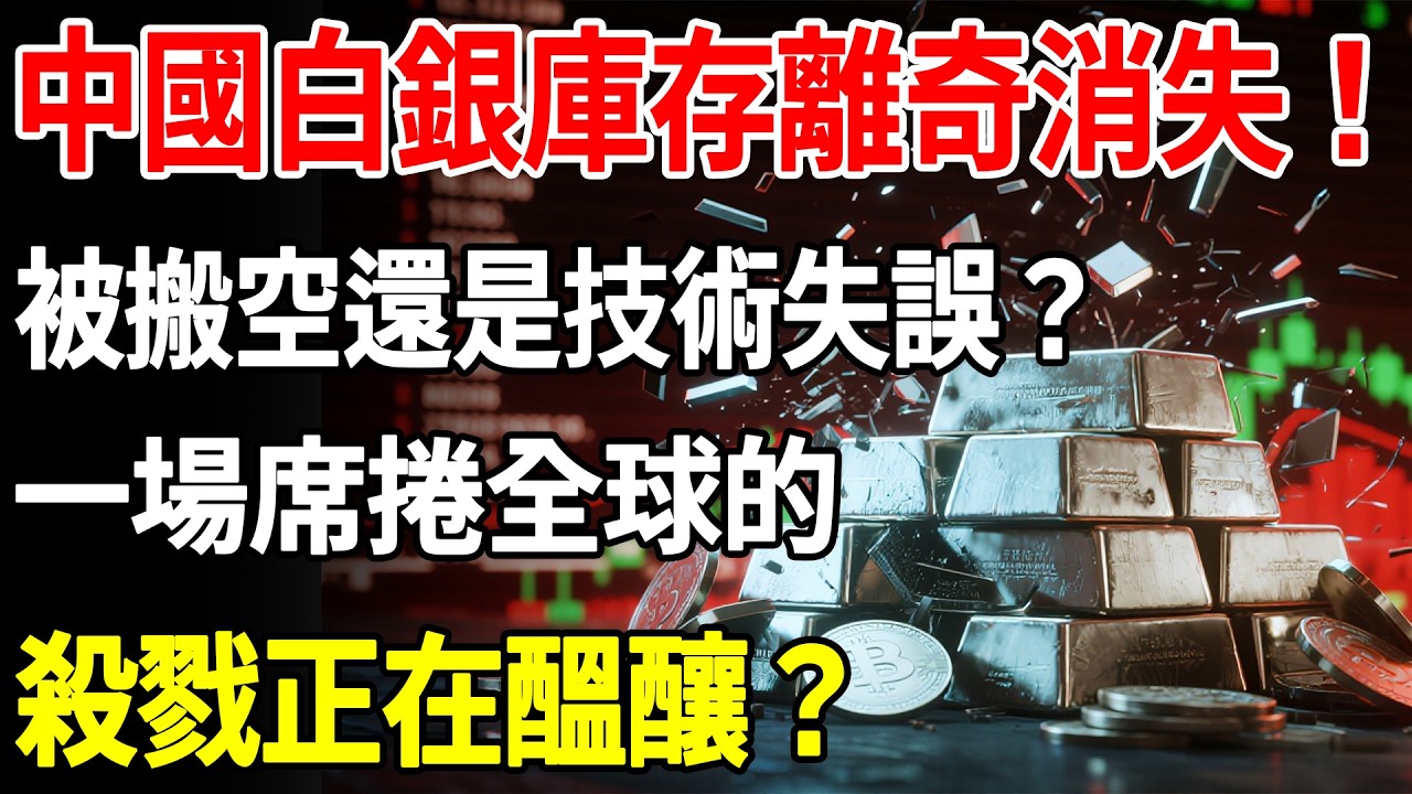 中國白銀庫存離奇消失！被搬空還是技術失誤？一場席捲全球的殺戮正在醞釀？#白銀#現貨價格#黃金#投資#美元#金融#理財#晚年生活#晚年幸福#退休#退休生活