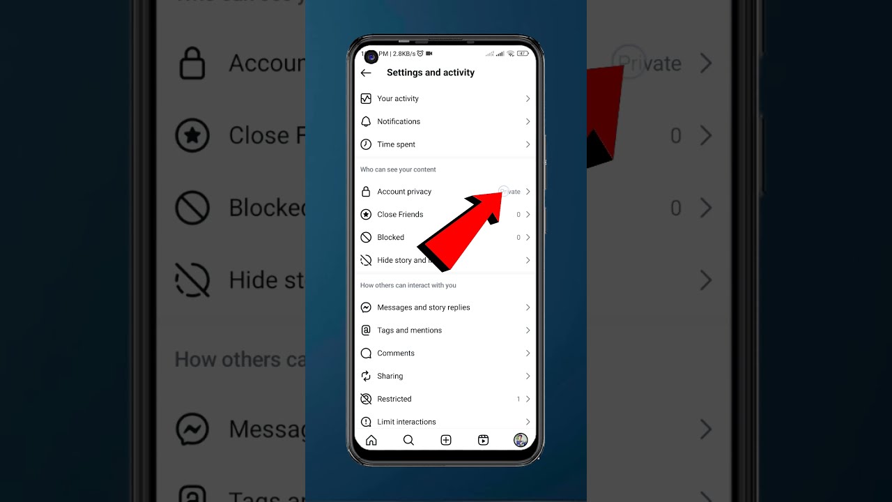 How to Change Instagram Private account to Public in 2024 | #shorts