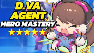 「Hero Mastery」 D.VA AGENT *BETTER ROUTE* 5 STARS (Overwatch 2 Guide)