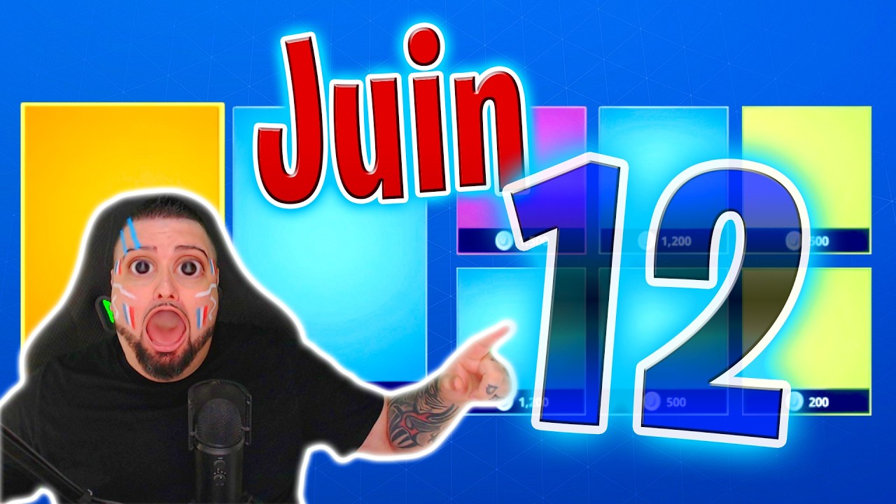 BOUTIQUE FORTNITE D’AUJOURD’HUI (12 juin 2026) 💙🥳 (Boutique du jour)