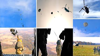 Soldiers Jump Out of a CH-47 Chinook: Mind-Blowing Fast-Rope Operations!