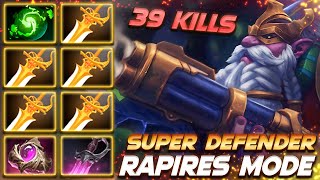 Sniper Epic Rapier Build - Super Defender 39 Frags - Dota 2 Pro Gameplay [Watch & Learn]