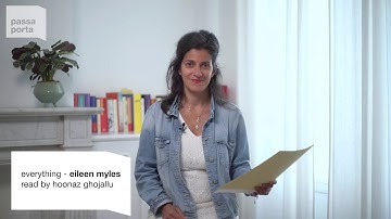 public message | everything - eileen myles read by hoonaz ghojallu