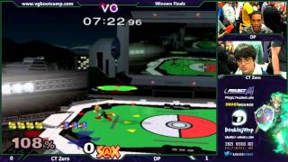 S@X Weekly - CT Zero (Fox) VS DP (Falco) SSBM Winners Finals - Melee