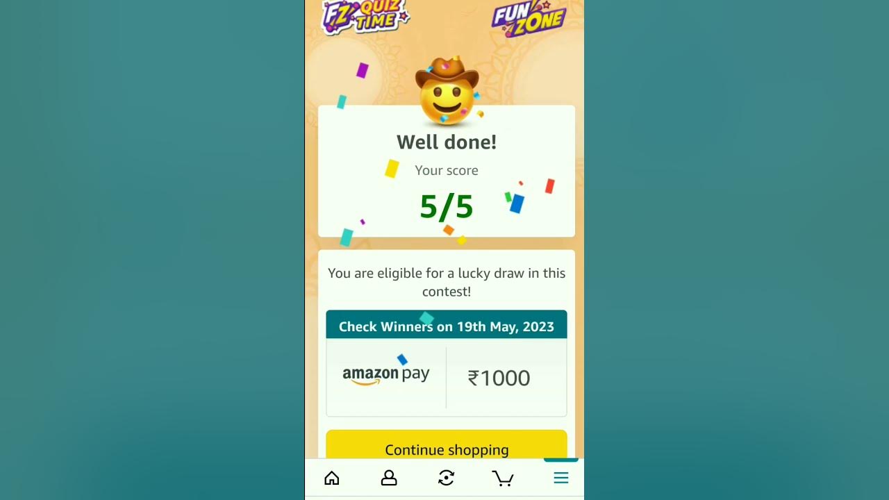 Amazon Quiz Time Answer Today 18 May 2023 Amazon Spin and Win Prizes