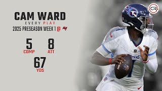 Cam Ward Preseason Week 1 Highlights | Every Dropback and Pass vs Buccaneers