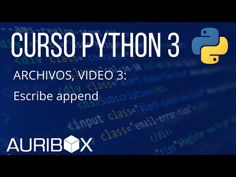 ARCHIVOS: 3 Escribe Append con Python 3