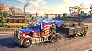 King Maximus Truck Pulls HEAVY Steel For Bridge | Off The Road Mobile Game Android Gameplay HD screenshot 2