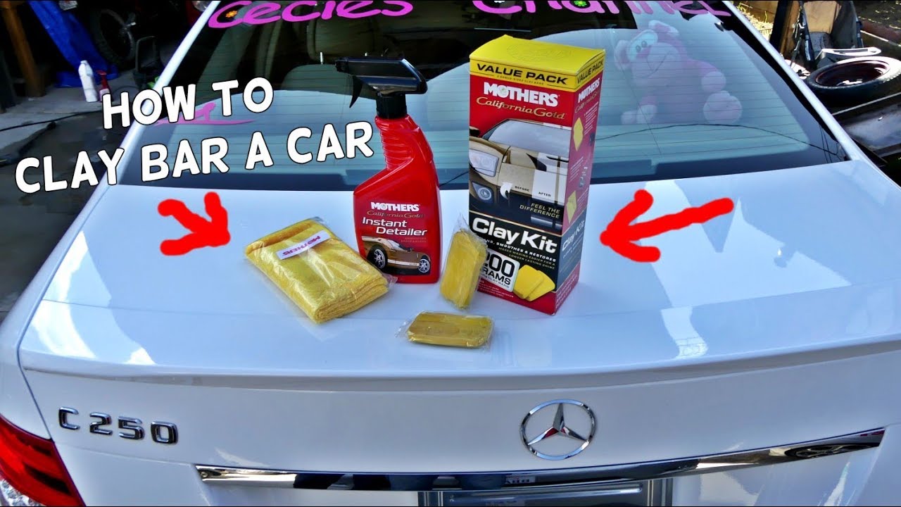 HOW TO CLAY BAR A CAR demonstrated on MERCEDES YouTube