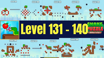 Snake puzzle slither to eat level 131 - 140 solution walkthrough