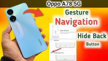 Oppo a78 back button setting/Oppo a78 back button change/Oppo a78 navigation bar