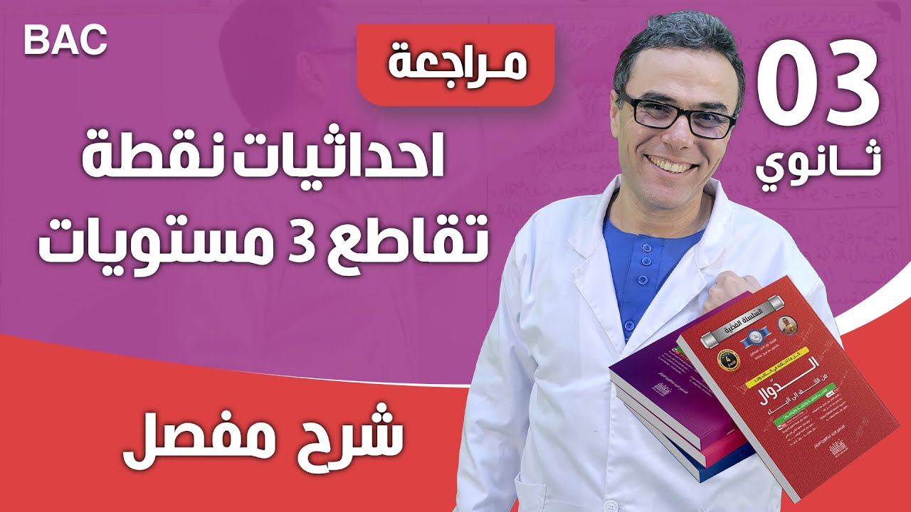 احداثيات نقطة تقاطع 3 مستويات