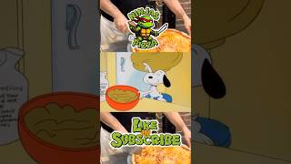 Snoopy Making Pizza Like A Pro 🍕 From Scratch #snoopy #pizza #shorts