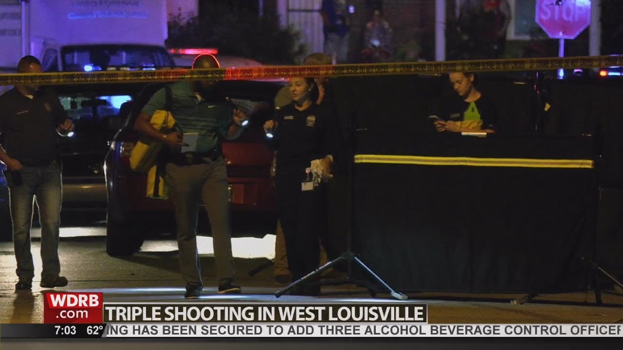 Louisville police investigates triple shooting in west Louisville - YouTube