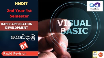 Rapid Application Development |Rapid Revision 01|NSJ Online Academy