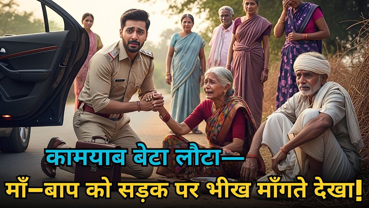 कामयाब बेटा घर लौटा, सड़क पर माता-पिता को भिखारी देखा | Humanity Emotional Story