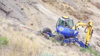 Kaiser excavator & 10.2 at the Big bar Landslide in BC