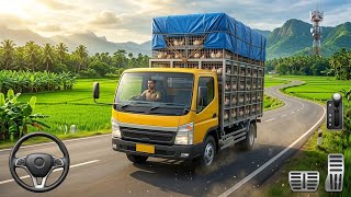 🐔 Chicken Load Delivery! 🚛 | Beautiful Village Highway Drive | Truck Simulator Indonesia screenshot 1