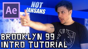 Adobe After Effects Tutorial - Brooklyn 99 Intro