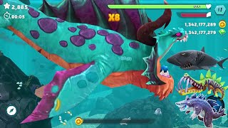 Hungry Shark Evolution - Giant Monster Enemy SHARKNAROK New Skin Update - All 27 Sharks Unlocked