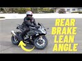 Slow speed turns on a sport bike