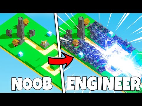 Using Particle Cannons to defend my tower...