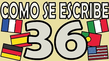 ¿Cómo se lee el número 36?