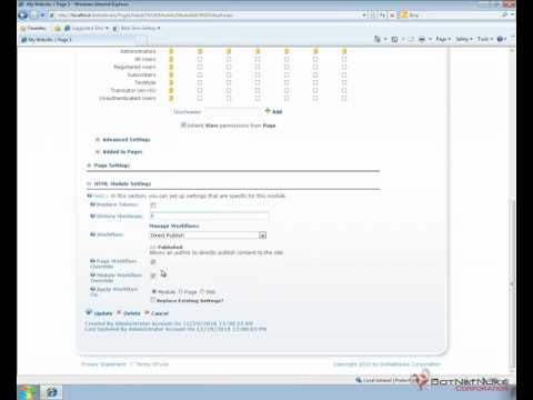 Using the HTML Module