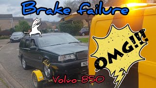 Brake hose failure on my Volvo 850 T-5.