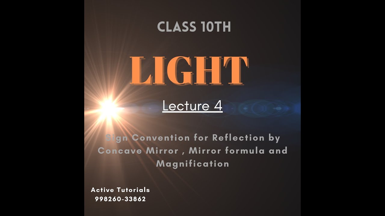 Chapter LIGHT , Lecture 4 - YouTube