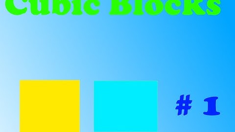 Minecraft- Cubic Blocks Parkour Map (Part 1)