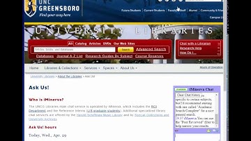 Chat with a Librarian at UNCG Libraries