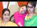 Sushma Swaraj at joint press meet with Uzma, rescued from Pak