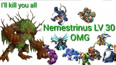 Monster legends Nemestrinus Lv 30 tutorial !!!! (:  / :) -_^ my first legendary